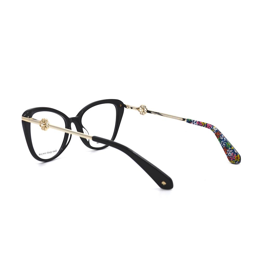 NEW KATE SPADE FLAVIA 807 BLACK GOLD AUTHENTIC EYEGLASSES FRAME - Picture 8 of 12